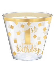 BICCHIERE 1° COMPLEANNO KRYSTAL PZ.30