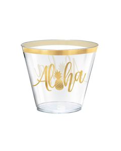 BICCHIERI ALOHA IN PLASTICA PZ.30