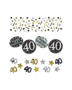 CONFETTI 40° COMPLEANNO ORO PZ.1