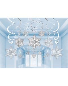 DECORAZIONE FIOCCO DI NEVE PZ.30