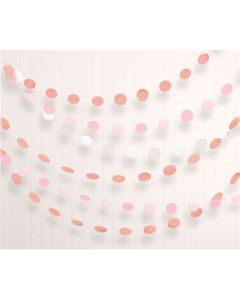 DECORAZIONE FILARE ROSE GOLD PZ.6