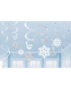 DECORAZIONE FIOCCO DI NEVE PZ.12