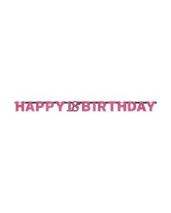 FESTONE 18° COMPLEANNO PINK PZ.1
