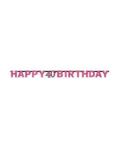 FESTONE 40° COMPLEANNO PINK PZ.1