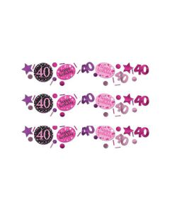 CONFETTI 40° COMPLEANNO PINK PZ.1