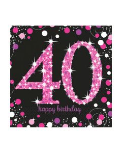 TOVAGLIOLI 40° COMPLEANNO PINK PZ.16