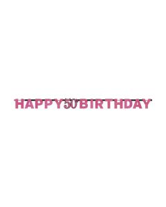FESTONE 50° COMPLEANNO PINK PZ.1
