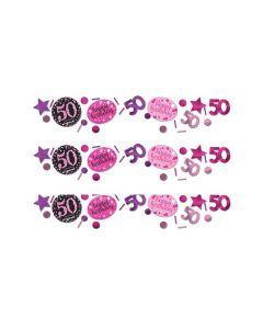 CONFETTI 50° COMPLEANNO PINK PZ.1