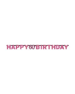 FESTONE 60° COMPLEANNO PINK PZ.1