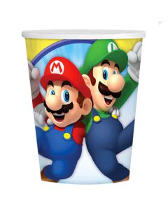 Bicchieri super mario in carta pz.8