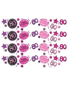 CONFETTI 80° COMPLEANNO PINK PZ.1