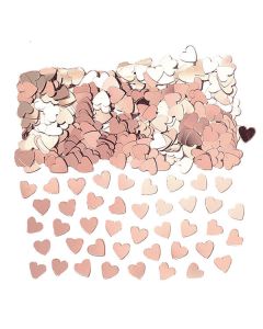 Coriandoli da tavola Cuore Rose Gold Pz.1 Gr.14