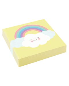 Tovaglioli Arcobaleno E Nuvole Pz.20