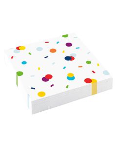 Tovaglioli Confetti Birthday Pz.20 Cm.33 X 33