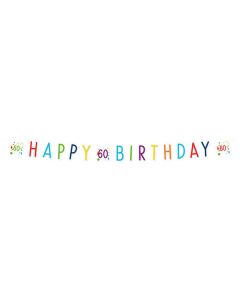 Festone Confetti Birthday 60 Pz.1 Festone Confetti Birthday 60 Carta 180 X 13,8 Cm