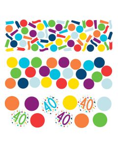 Coriandoli da tavola 40 Compleanno Pz.1 Gr.34