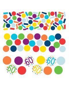 Coriandoli da tavola 60 Compleanno Pz.1 Gr.34