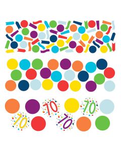 Coriandoli da tavola 70 Compleanno Pz.1 Gr.34
