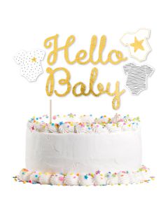 Decorazione Torta Hello Baby Pz.1