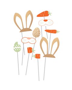 Photo Booth Kit Coniglietto Pasqua Pz.10