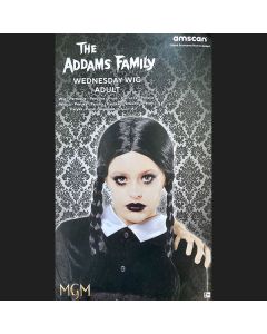 Parrucca Adulti Mercoledi Addams Pz.1