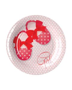 PIATTINI BATTESIMO BAMBINA PZ.8