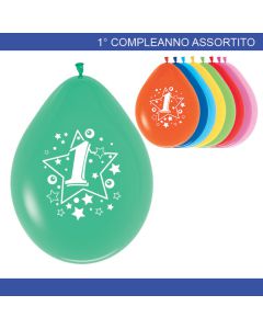 PALLONCINO 1° COMPLEANNO ASSORTITO PZ.20
