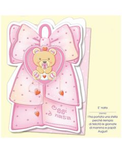 Biglietto Nascita Bambina R53
