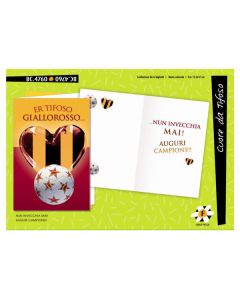 Biglietto Compleanno Giallo Rosso R89