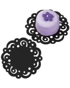 Centrini Neri Con Smerlo Cm.10 Pz.30
