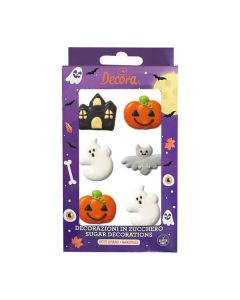Decorazioni Halloween In Zucchero Pz.6