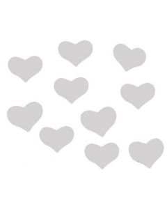 Coriandoli in carta cuore bianco pz.1