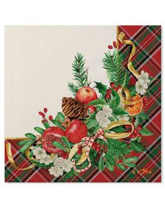 Tovaglioli Natale Tartan Pz.20