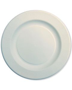 Piatti Piccoli Righe Bianco Pz.20 Cm.21 Compostabile