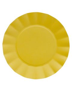 PIATTI PICCOLI GIALLO PZ.20 CM.21 COMPOSTABILE