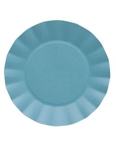 Piatti Grandi Turchese Pz.20 CM.24.5 COMPOSTABILE