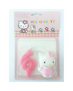 CANDELA NUMERO (6) HELLO KITTY PZ.1
