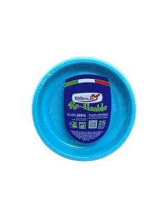 Piatto Fondo Azzurro Pz.25