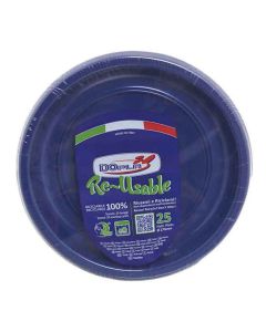 Piattino frutta blu pz.25