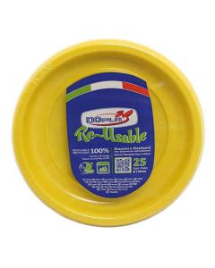 Piattino frutta giallo pz.25