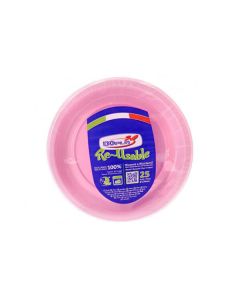 Piattino Frutta Rosa Pz.25