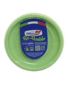 Piattino frutta verde acido pz.25