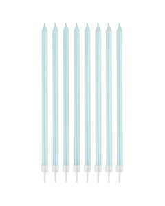 Candeline Stelo Light Blue Pz.8