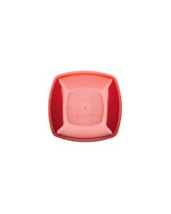 PIATTO DESSERT ROSSO PZ.25