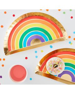 Piatti Sagomati Arcobaleno Pz.8