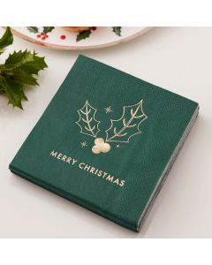 Tovaglioli Merry Christmas Pz.16