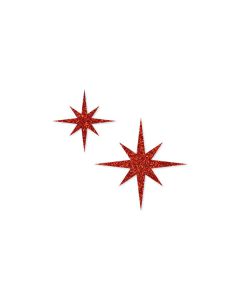 STELLE ADESIVE ROSSE PZ.12