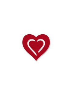 CUORE FELTRO ROSSO PZ 16