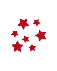 STELLE IN FELTRO ROSSE PZ.60