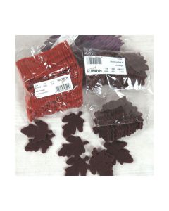 FOGLIA IN FELTRO ROSSA PZ.48